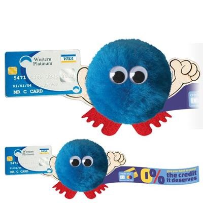 Picture of CREDIT CARD HANDHOLDER LOGO BUG with Full Colour Printed Ribbon