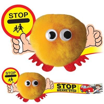 Picture of STOP SIGN HANDHOLDER LOGO BUG with Full Colour Printed Ribbon