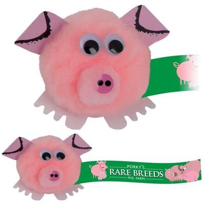 Picture of PIG LOGO BUG with Full Colour Printed Ribbon