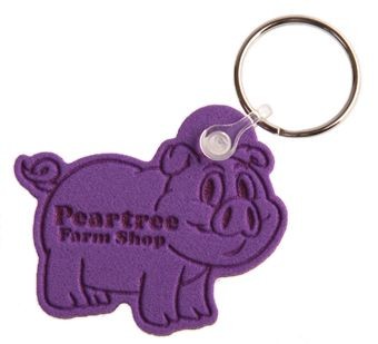 Picture of EMBOSSED SHAPE KEYRING
