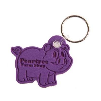 Picture of EMBOSSED SHAPE KEYRING