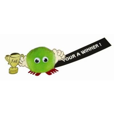 Picture of TROPHY HANDHOLDER LOGO BUG with Full Colour Printed Ribbon