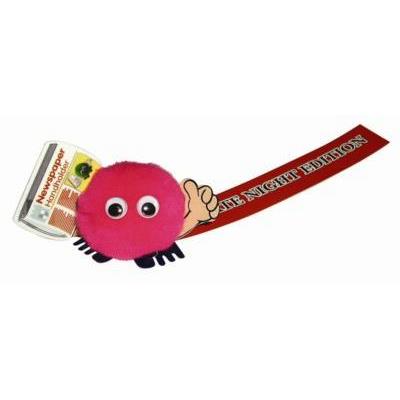 Picture of NEWSPAPER HANDHOLDER LOGO BUG with Full Colour Printed Ribbon