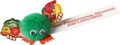 Picture of HEALTHY EATING HANDHOLDER LOGO BUG with Full Colour Printed Ribbon.