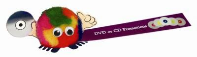 DVD & CD HANDHOLDER LOGO BUG with Full Colour Printed Ribbon.