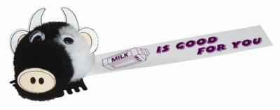 Picture of COW LOGO BUG with Full Colour Printed Ribbon.
