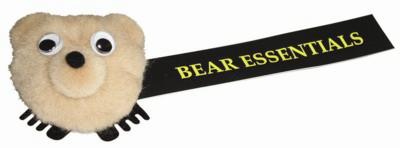 BEAR LOGO BUG with Full Colour Printed Ribbon.