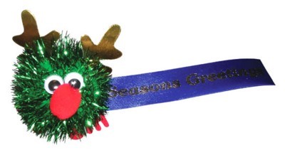 Picture of CHRISTMAS GLITTER REINDEER LOGO BUG