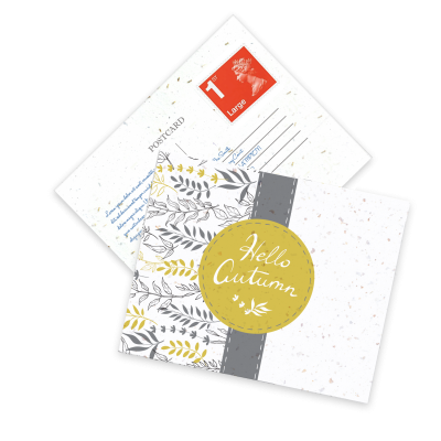 Picture of SEEDED PAPER POSTCARDS A6 (2PP)