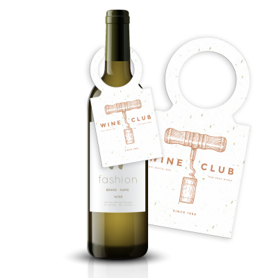 Picture of SEEDED PAPER WINE BOTTLE TAGS