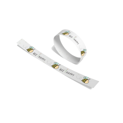 Picture of SEEDED PAPER WRISTBANDS.