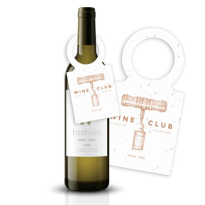 Picture of SEEDED PAPER WINE BOTTLE TAGS