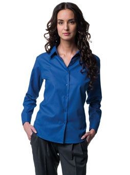 Picture of RUSSELL COLLECTION LADIES LONG SLEEVE EASY CARE OXFORD SHIRT