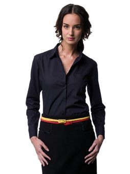Picture of RUSSELL COLLECTION LADIES LONG SLEEVE EASY CARE POPLIN SHIRT