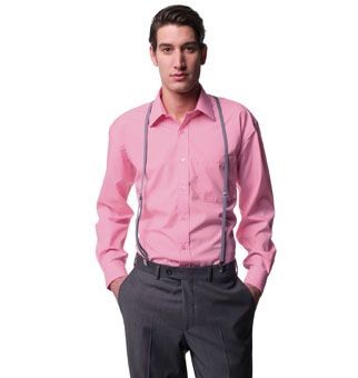 Picture of RUSSELL COLLECTION LONG SLEEVE EASY CARE COTTON POPLIN SHIRT