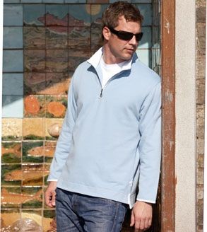 Picture of FRONT ROW COLLECTION SUPER SOFT ZIP NECK SWEATSHIRT