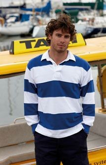 Picture of FRONT ROW SEWN STRIPE RUGBY SHIRT