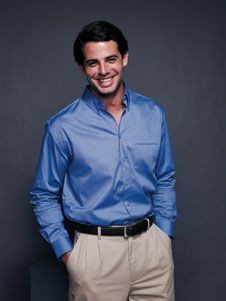 Picture of HENBURY LONG SLEEVE OXFORD SHIRT
