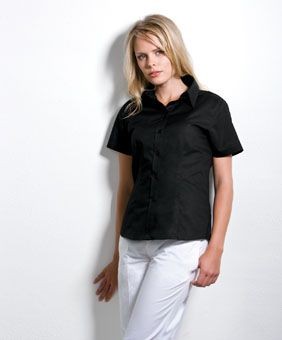 Picture of KUSTOM KIT LADIES SHORT SLEEVE WORKWEAR OXFORD SHIRT
