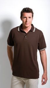 Picture of KUSTOM KIT CONTRAST TIPPED PIQUE POLO SHIRT