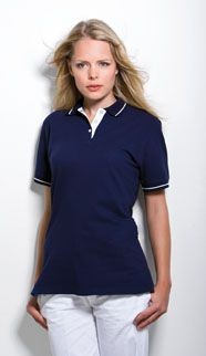 Picture of KUSTOM KIT LADIES ST MELLION TIPPED PIQUE POLO SHIRT