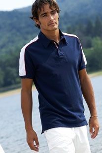 Picture of KARIBAN SAILING BI-COLOUR PIQUE POLO SHIRT