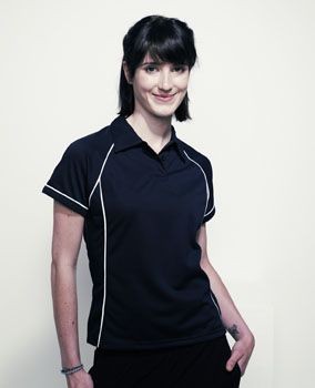 Picture of FINDEN & HALES LADIES PERFORMANCE PIPED POLO SHIRT