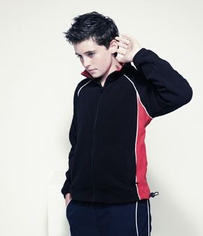 Picture of FINDEN & HALES CHILDRENS CONTRAST MICRO FLEECE JACKET