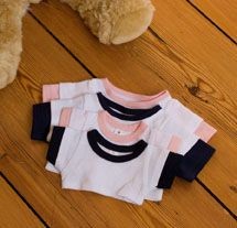 Picture of MUMBLES SOFT TOY TEDDY LAYERED TEE SHIRT