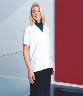 Picture of PREMIER LADIES REVERE SHORT SLEEVE OXFORD BLOUSE