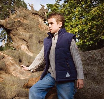 Picture of RESULT CHILDRENS PINETO HOODED HOODY BODYWARMER