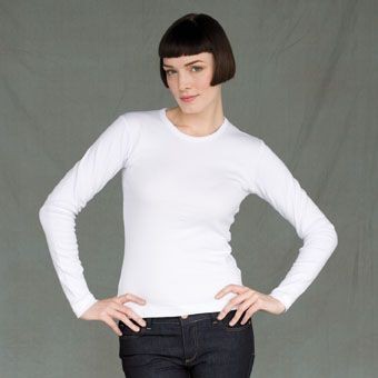 Picture of SKINNI FIT LONG SLEEVE LADIES TEE SHIRT