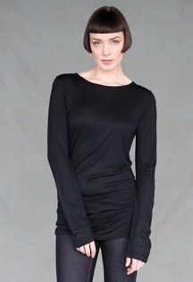 Picture of SKINNIFIT TOUCH LONG LINE LONG SLEEVE TEE SHIRT