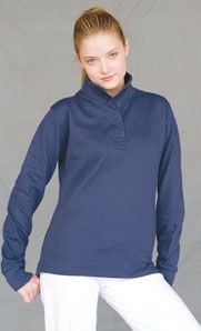 Picture of SKINNIFIT LADIES BUTTON TOP SWEATSHIRT