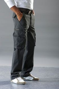 Canvas cargo trousers