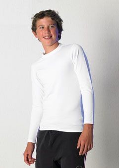 Picture of TOMBO TEAMWEAR CHILDRENS LONG SLEEVE COLD BASE LAYER TRAINING TOP