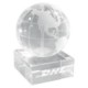 CRYSTAL GLOBE ON BASE image 2