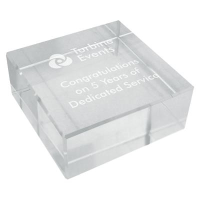 Picture of CRYSTAL CUBE BLOCK PAPERWEIGHT
