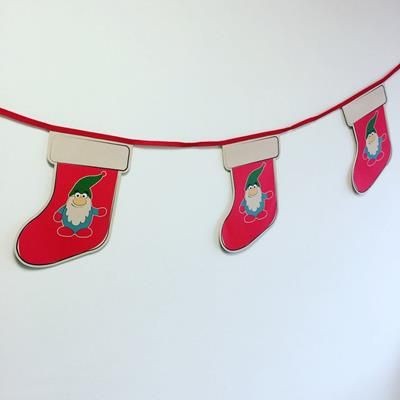 Picture of CHRISTMAS STOCKING CUSTOM PRINTED BUNTING