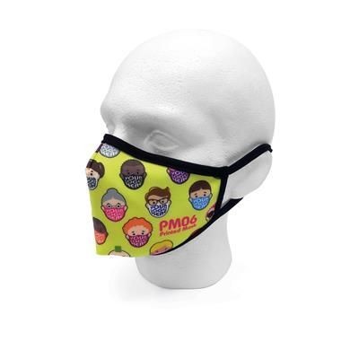 Picture of PM06 DYE SUBLIMATION PRINTED FACE MASK with Contoured 3d Shape.