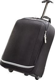 Picture of ANTLER APOLLO PC CABIN TROLLEY BAG in Black with Silver Trim.