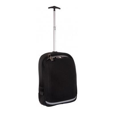 Picture of ANTLER APOLLO XL TROLLEY BAG in Black with Silver Trim.