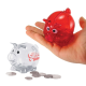Picture of SMALL PIGGY BANK ** (RED ONLY)