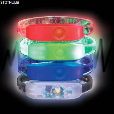 Picture of REACTIVE LED FLASHING WRISTBAND.