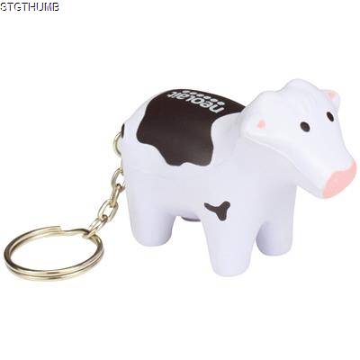 Picture of STRESS COW KEYRING.