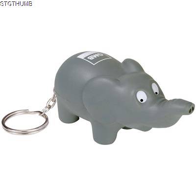 Picture of STRESS ELEPHANT KEYRING.