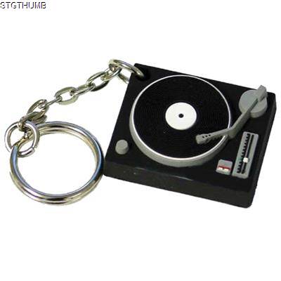Picture of STRESS TURNTABLE KEYRING.