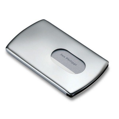 Picture of PHILIPPI NIC POCKET METAL BUSINESS CARD HOLDER in Silver Finish