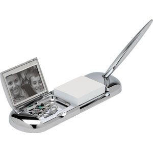 Picture of CITY EXECUTIVE SILVER PLATED METAL DESK TIDY ORGANIZER