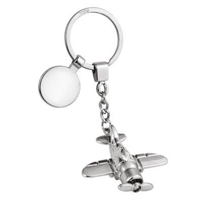Picture of AEROPLANE with Propeller Keyring Branded Corporate GIFT